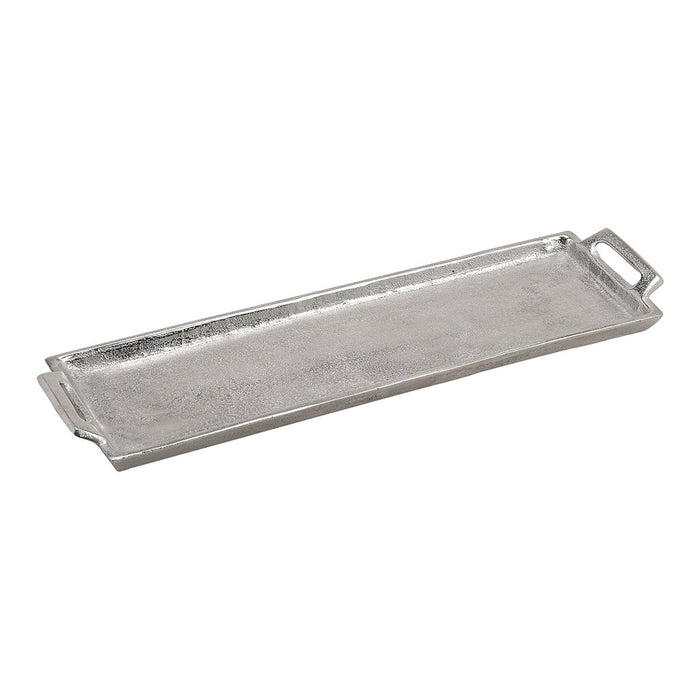 SVJ Plateau Dienblad - 13x44x3 cm - Metaal - Zilver