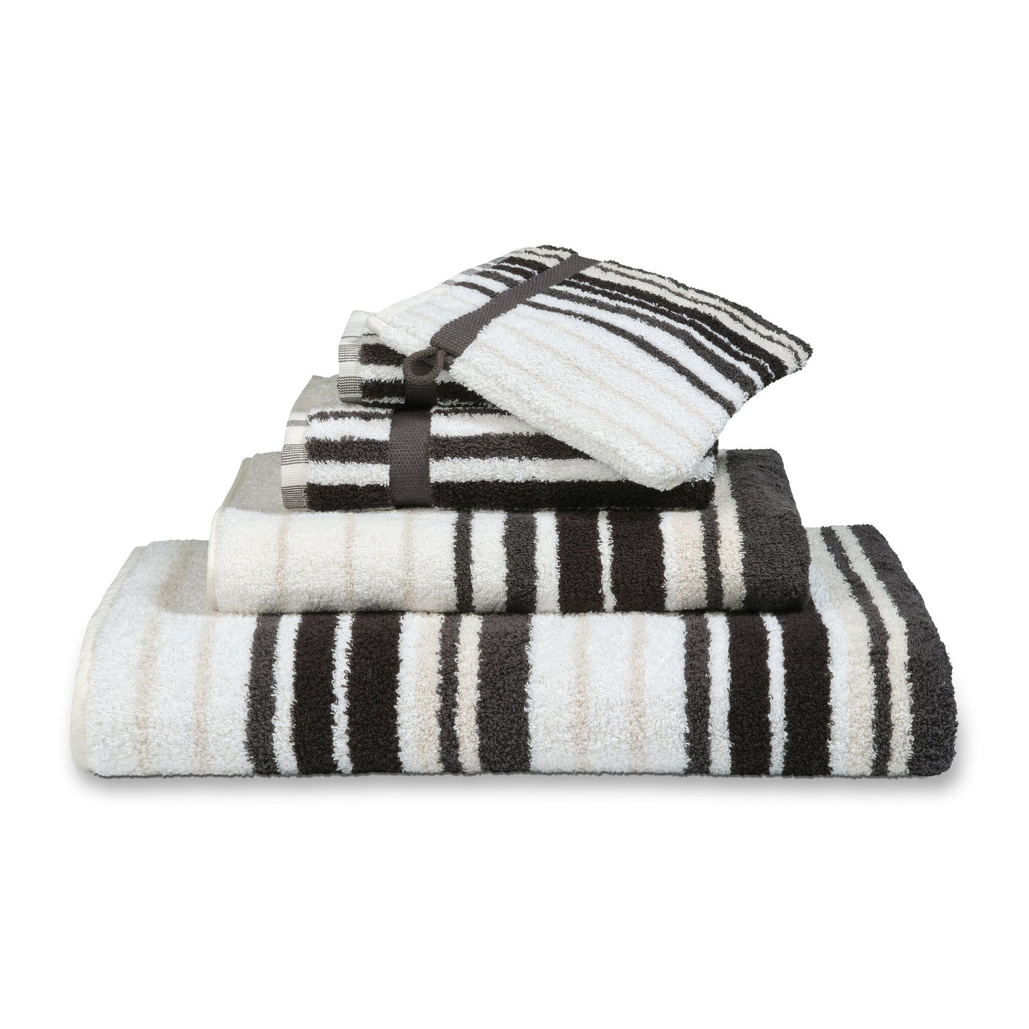 Pakketdeal: 7x Gastendoek Ontario Off | Zwart | Grijs | Wit | Katoen