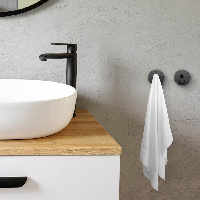 XIVADA Toiletset - Wc Rolhouder - Handdoekhaak - Toiletborstel - Zwart