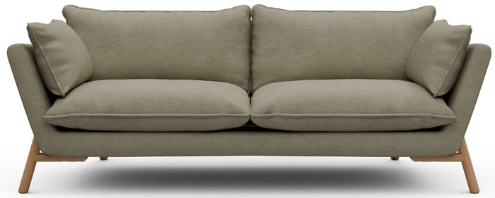 Kragelund Hasle 3-zits Bank Stoffig Zand | Eiken