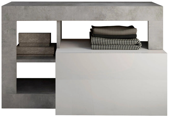 Benvenuto Design Hamburg Hoogglans Wit | Beton Halbank