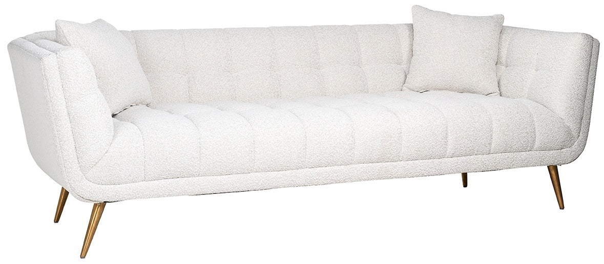 Richmond Interiors Huxley Bankstel Wit Bouclé