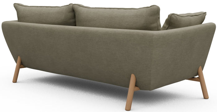 Kragelund Hasle 3-zits Bank Stoffig Zand | Eiken