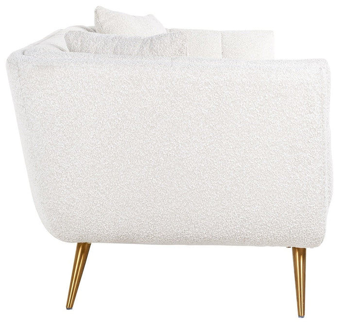 Richmond Interiors Huxley Bankstel Wit Bouclé