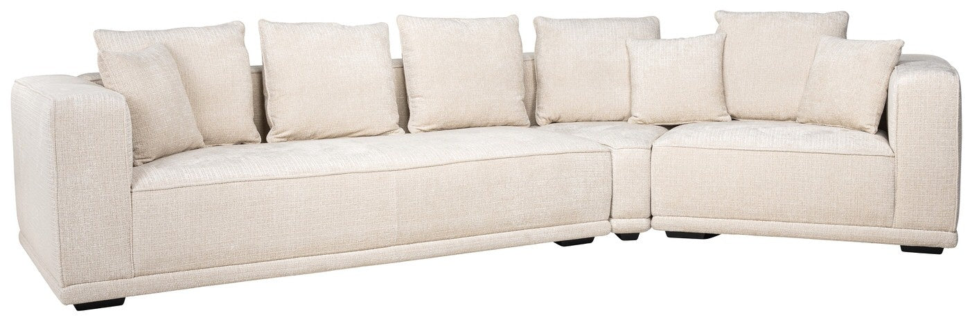 Richmond Interiors Lusso Beige Chenille 4-zits Bank