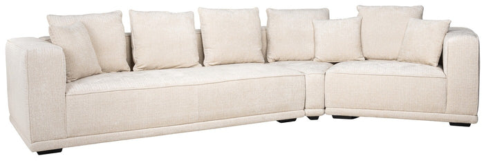 Richmond Interiors Lusso Beige Chenille 4-zits Bank