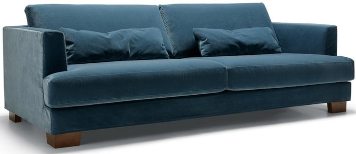 Sits Brandon Velvet Navy Blauw 3-zits Bank