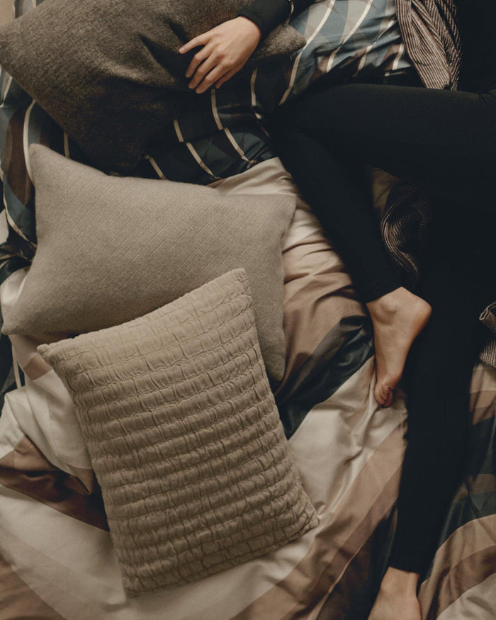 Home Benevento Kussensloop Hazel | 40 x 55 cm | Bruin | Katoen | Wol