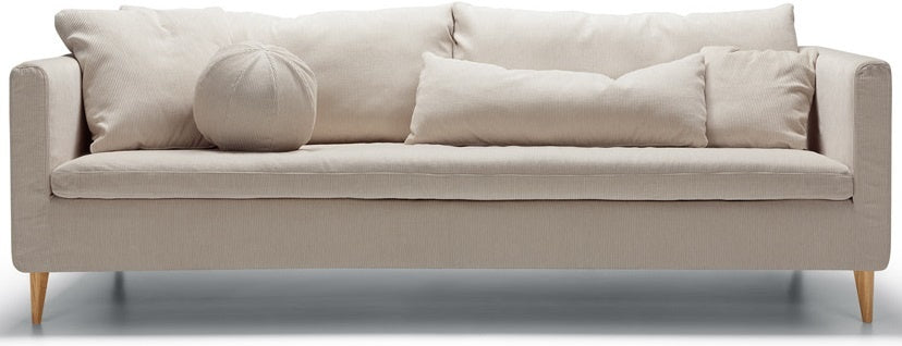 Sits Lill 3-zits Bank Ribstof Natur