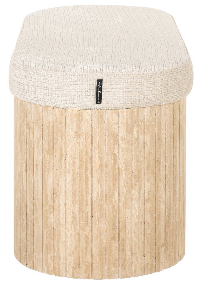 Richmond Interiors Gallice Natural Beige 120 cm Zitbank Travertijn