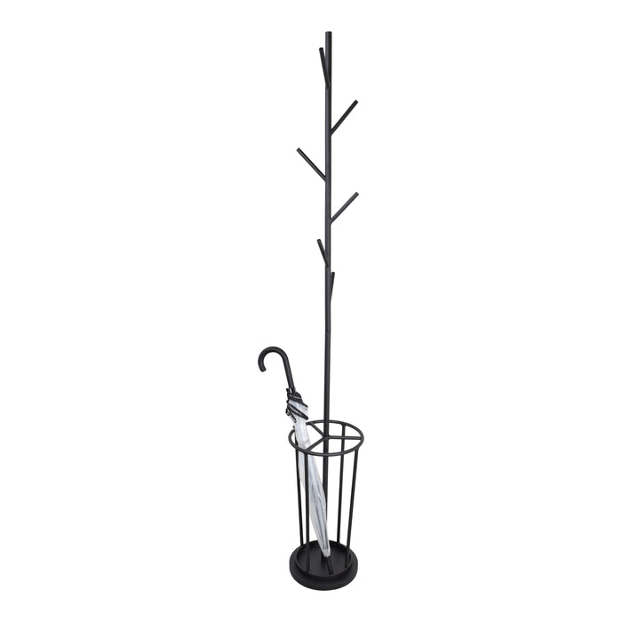 LOFT42 Ben staande kapstok- paraplubak - Zwart - Metaal - 177x27