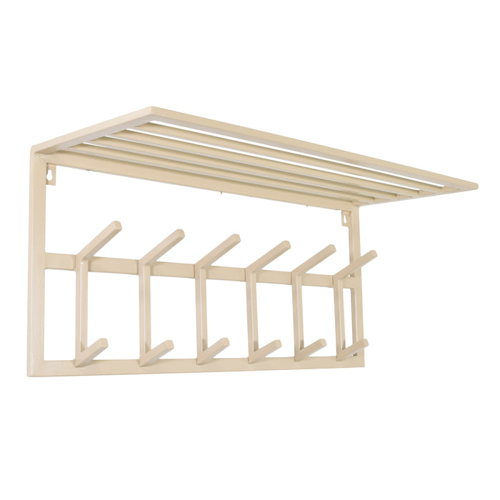 LOFT42 Kapstok Jaimy - Beige – Metaal – 6 dubbele haken - 80x35x30