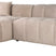 Richmond Interiors Cube 3-Zits Bank+Chaise Longue Links Khaki Velvet