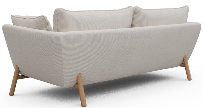 Kragelund Hasle 3-zits Bank Ivory Corduroy | Eiken