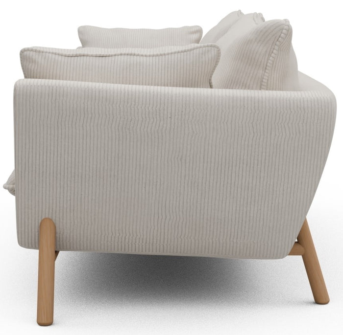 Kragelund Hasle 3-zits Bank Ivory Corduroy | Eiken