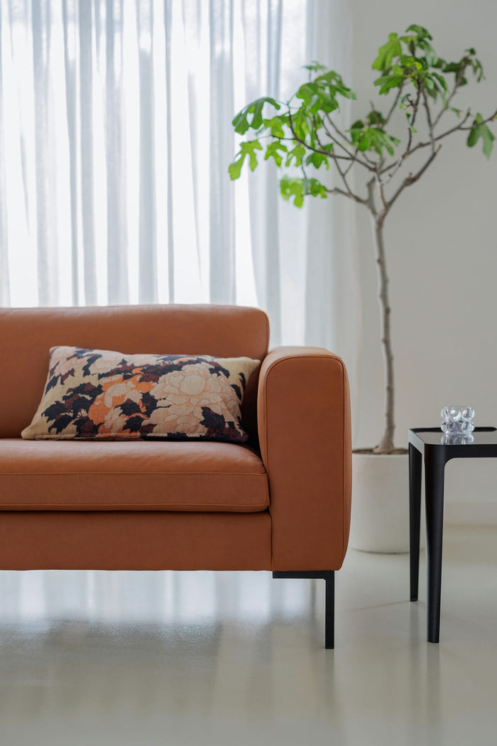 Sits Elton 3-Zits + Chaise Lounge Leer Cognac Rechts|Links