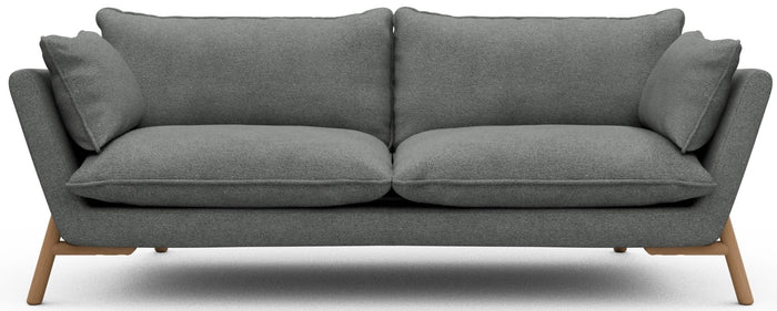 Kragelund Hasle 3-zits Bank Grijs Bouclé | Eiken