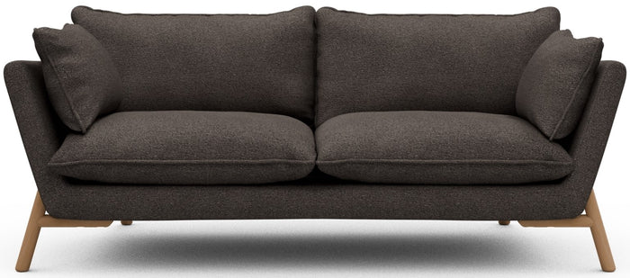 Kragelund Hasle 2-zits Bank Taupe Bouclé | Eiken