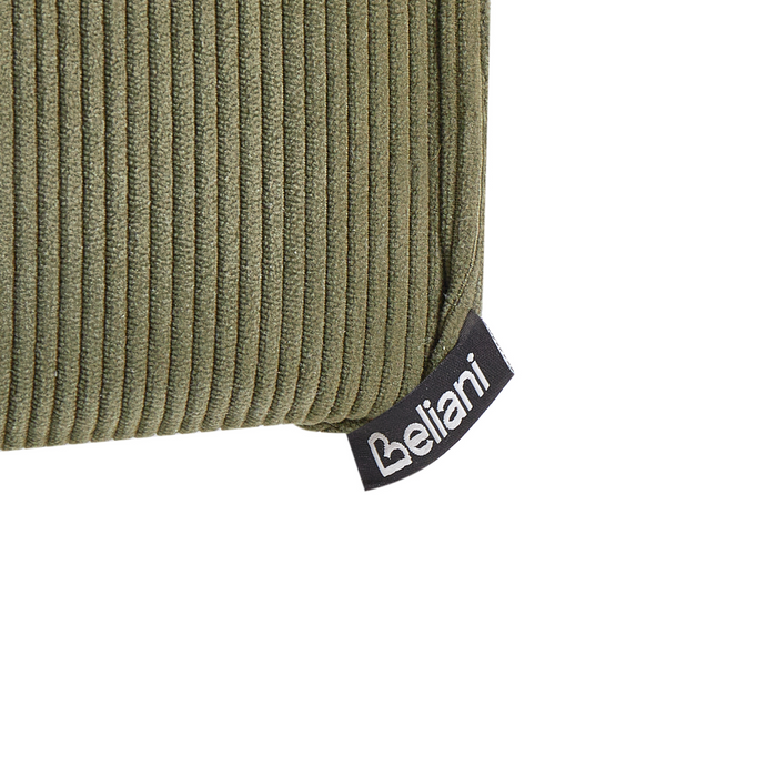 Beliani - VINITA - Poef - Donkergroen - Corduroy