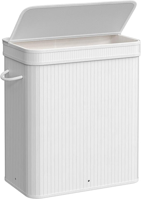 Wasmand met deksel | 100 liter | bamboe | uitneembare machinewasbare