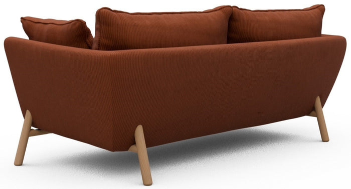 Kragelund Hasle 2-zits Bank Oranje Corduroy | Eiken