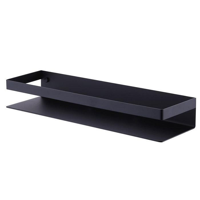 XIVADA Doucherek Teca - Boren - Zelfklevend - Rvs - 30 CM - Zwart