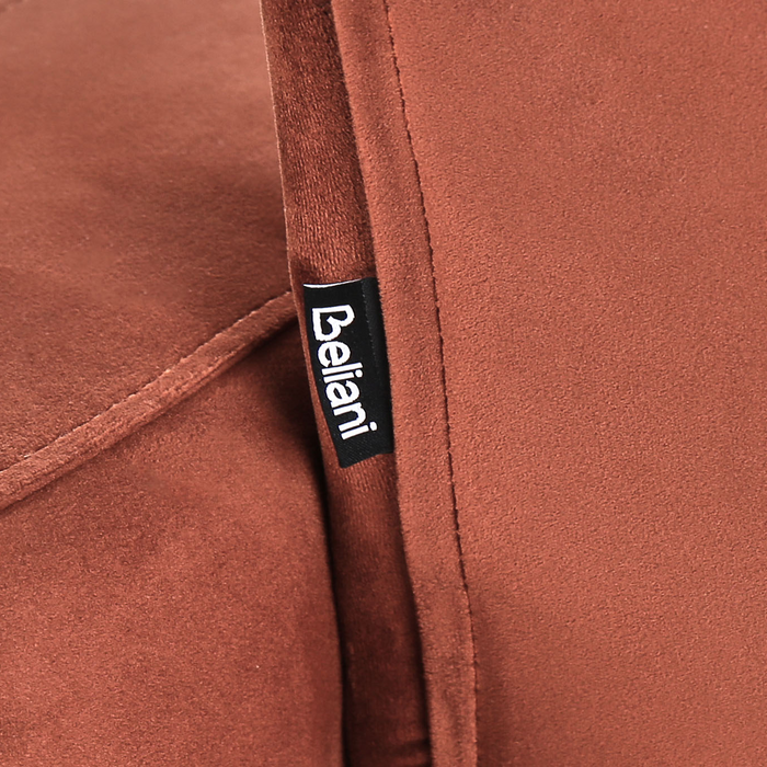 Beliani - ALNES - Slaapbank - Lichtrood - Polyester