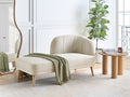 Beliani - TANLAY - Chaise longue - Lichtbeige - Polyester