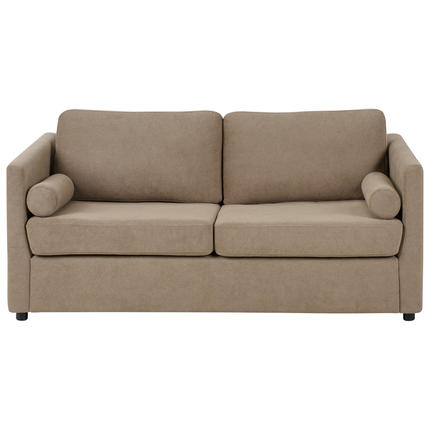 Beliani - INKOO - Slaapbank 2-zits - Bruin - Stof