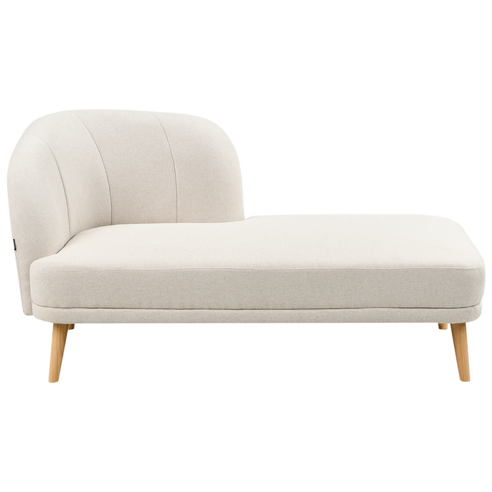 Beliani-TANLAY-Chaise longue-Lichtbeige-Linkszijdig-Polyester