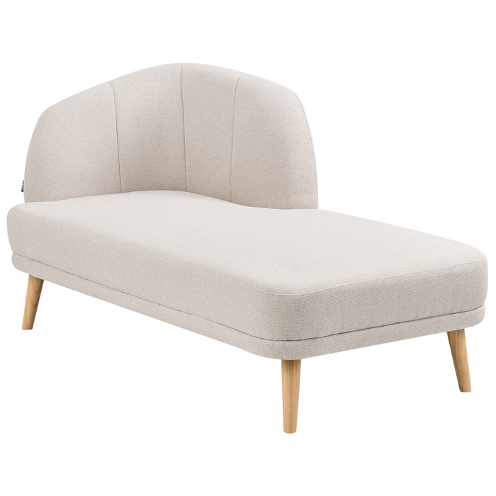 Beliani-TANLAY-Chaise longue-Lichtbeige-Linkszijdig-Polyester