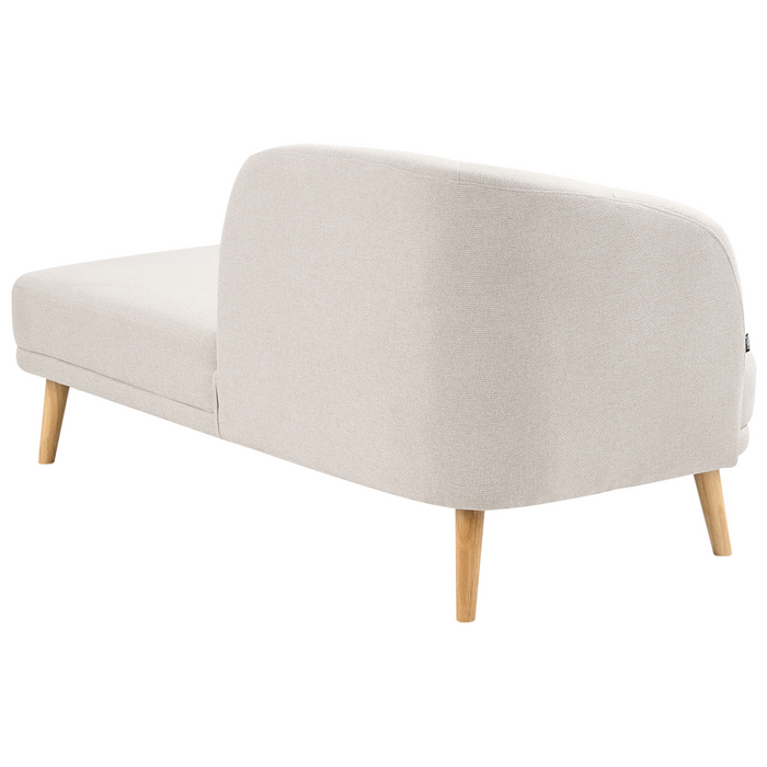 Beliani-TANLAY-Chaise longue-Lichtbeige-Linkszijdig-Polyester