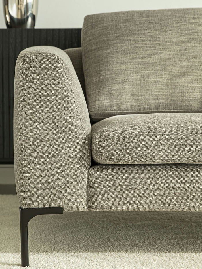 Sits Elton 3-Zits + Wide Chaise Lounge Grijs Beige Rechts|Links