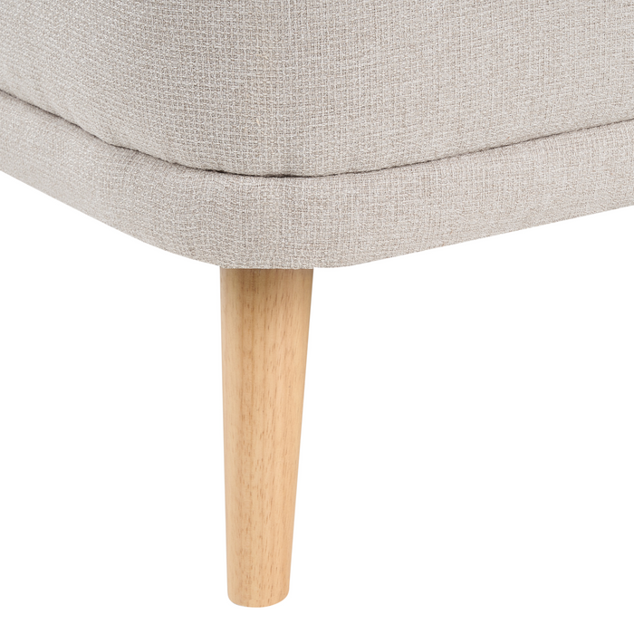Beliani-TANLAY-Chaise longue-Lichtbeige-Linkszijdig-Polyester