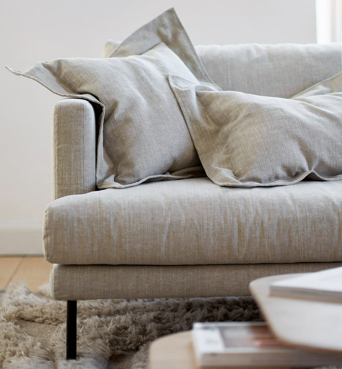 Sits Britt 2.5-Zits Bank + Chaiselongue Flax Natur