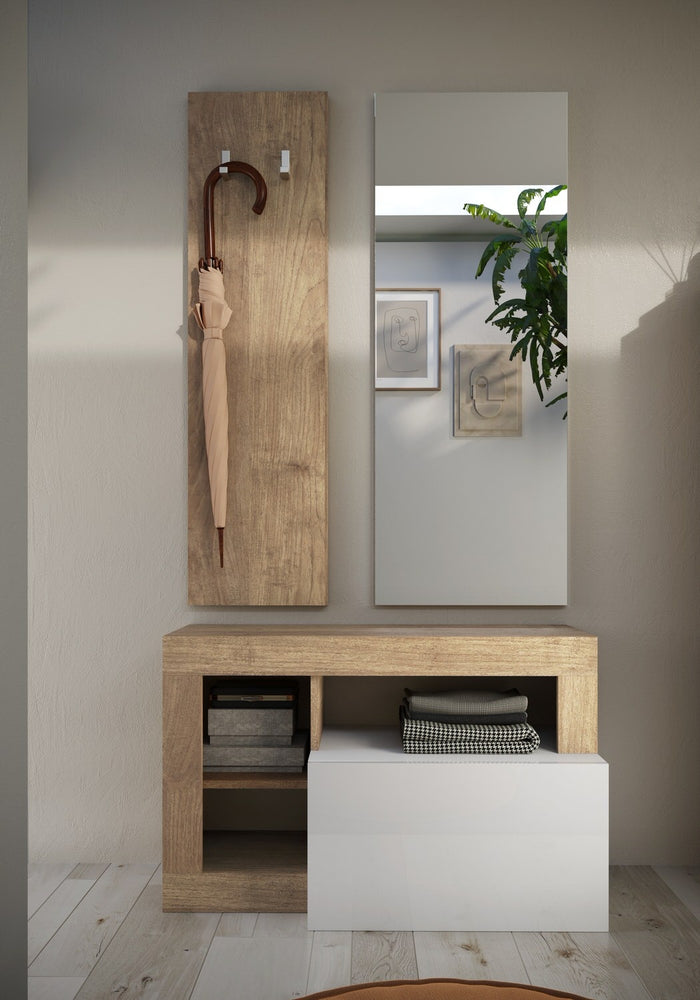 Benvenuto Design Hamburg Hoogglans Wit | Kadiz Eiken Halbank