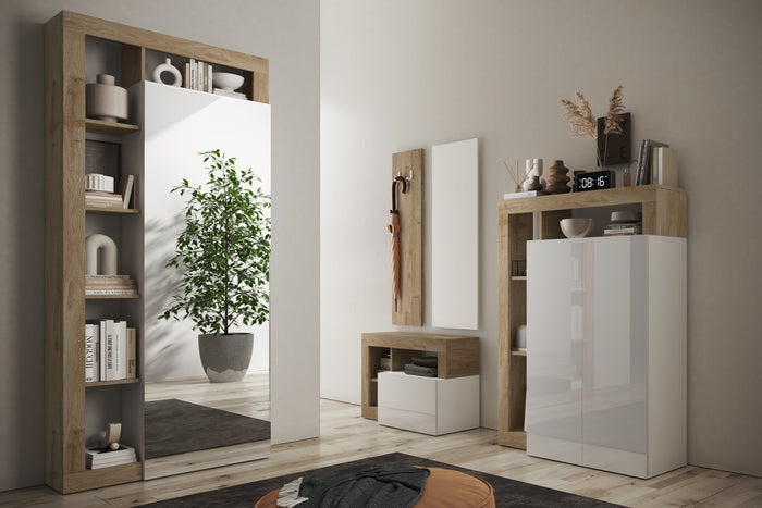 Benvenuto Design Hamburg Hoogglans Wit | Kadiz Eiken Halbank