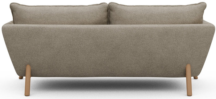 Kragelund Hasle 2-zits Bank Beige Bouclé | Eiken