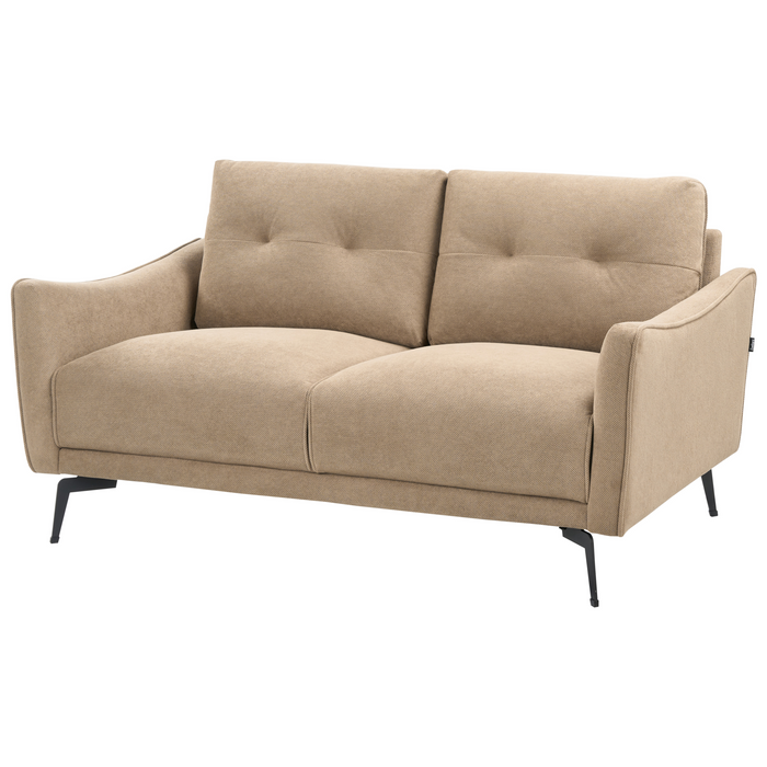 Beliani - NAPPA - Tweezitsbank - Lichtbruin - Polyester