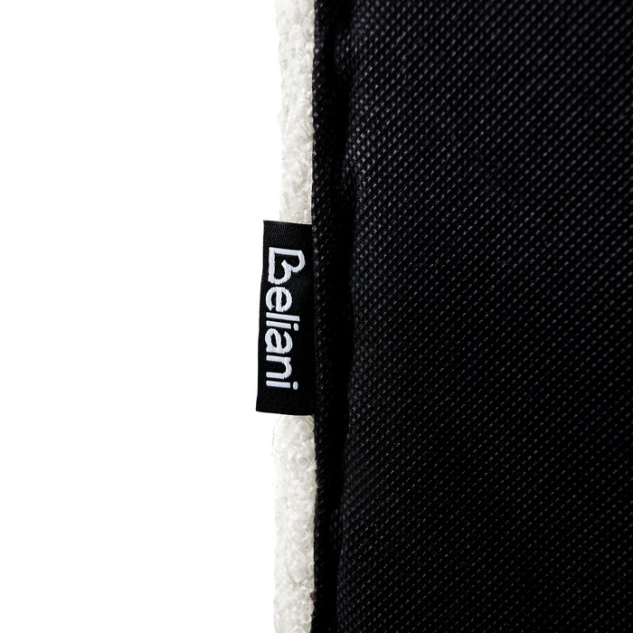 Beliani-LUNAN-Tweepersoonsbed-Gebroken wit-140 x 200 cm-Bouclé