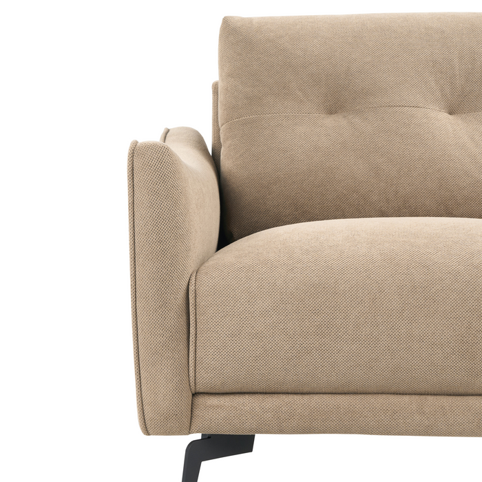 Beliani - NAPPA - Tweezitsbank - Lichtbruin - Polyester