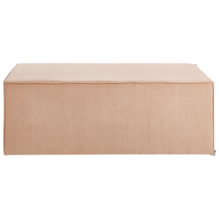 Beliani - VINITA - Poef - Beige - Corduroy