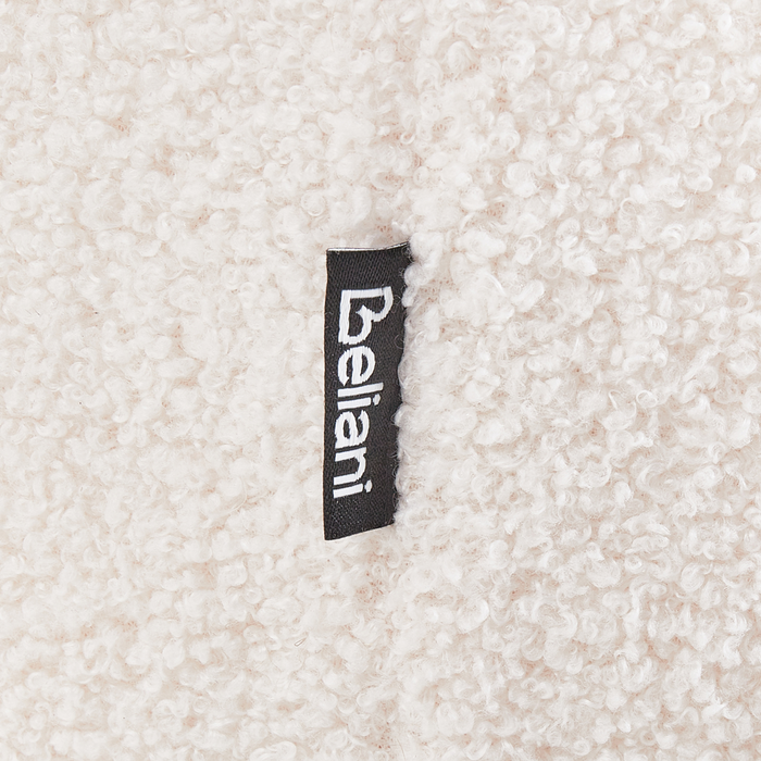 Beliani - BAYARD - Poef - Off-white - Bouclé
