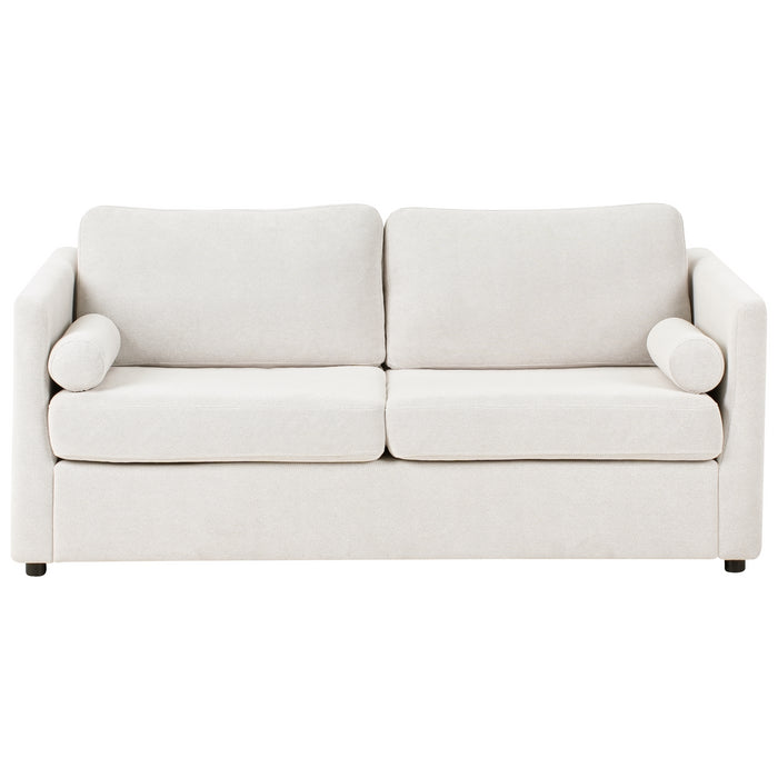 Beliani - INKOO - Slaapbank 2-zits - Off-white - Stof