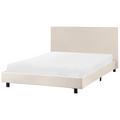 Beliani - ALBI - Tweepersoonsbed - Beige - 140 x 200 cm - Polyester