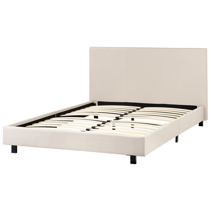 Beliani - ALBI - Tweepersoonsbed - Beige - 140 x 200 cm - Polyester