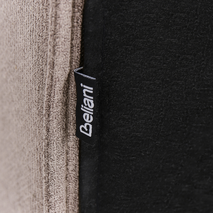 Beliani - LINARDS - Tweepersoonsbed - Lichtbruin - 160 x 200 cm - Stof