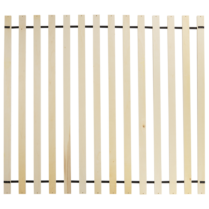 Beliani - LESTRE - Tweepersoonsbed - Groen - 160 x 200 cm - Linnen