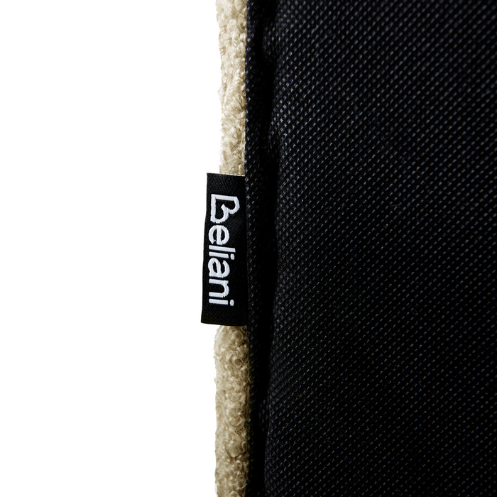 Beliani - LUNAN - Tweepersoonsbed - Taupe - 180 x 200 cm - Bouclé