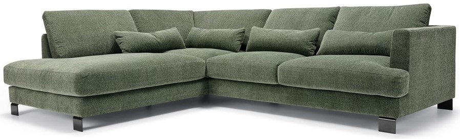 Sits Brandon Groen 2-zits Hoekbank Links